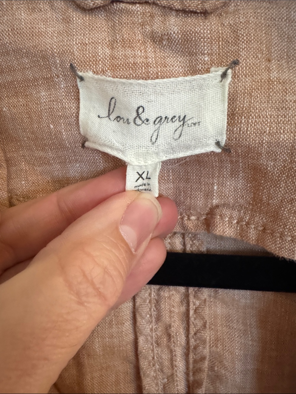 Lou & Grey Blush Pink Linen Moto Jacket - Picture 2 of 8